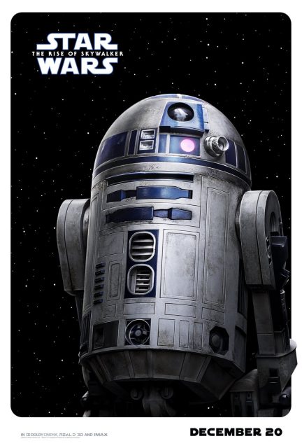 Affiche Poster de Star Wars L'ascension de Skywalker Rise avec Daisy Ridley Adam Driver et Oscar Isaac 2019