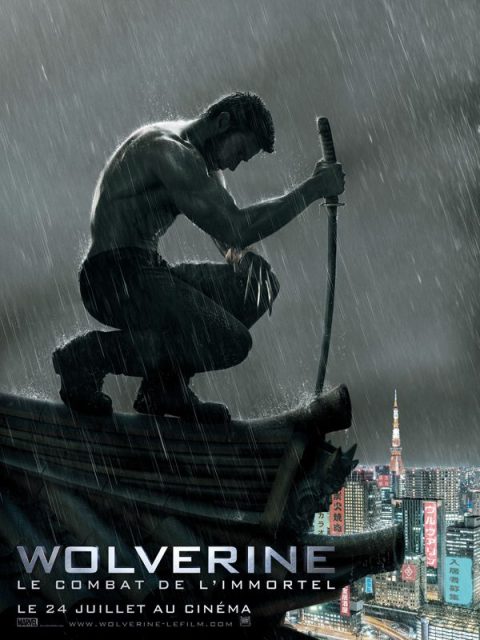 Wolverine : le combat de l'immortel - Photos et affiches. 2 Affiche Poster de Wolverine : le combat de l'immortel avec Hugh Jackman 2013
