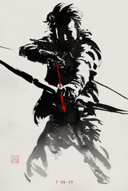 Wolverine : le combat de l'immortel - Photos et affiches. 9 Affiche Poster de Wolverine : le combat de l'immortel avec Hugh Jackman 2013