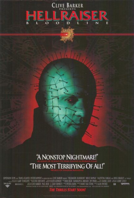Hellraiser : Bloodline - Photos et affiches. 5 Affiche Poster hellraiser bloodline disney dimension