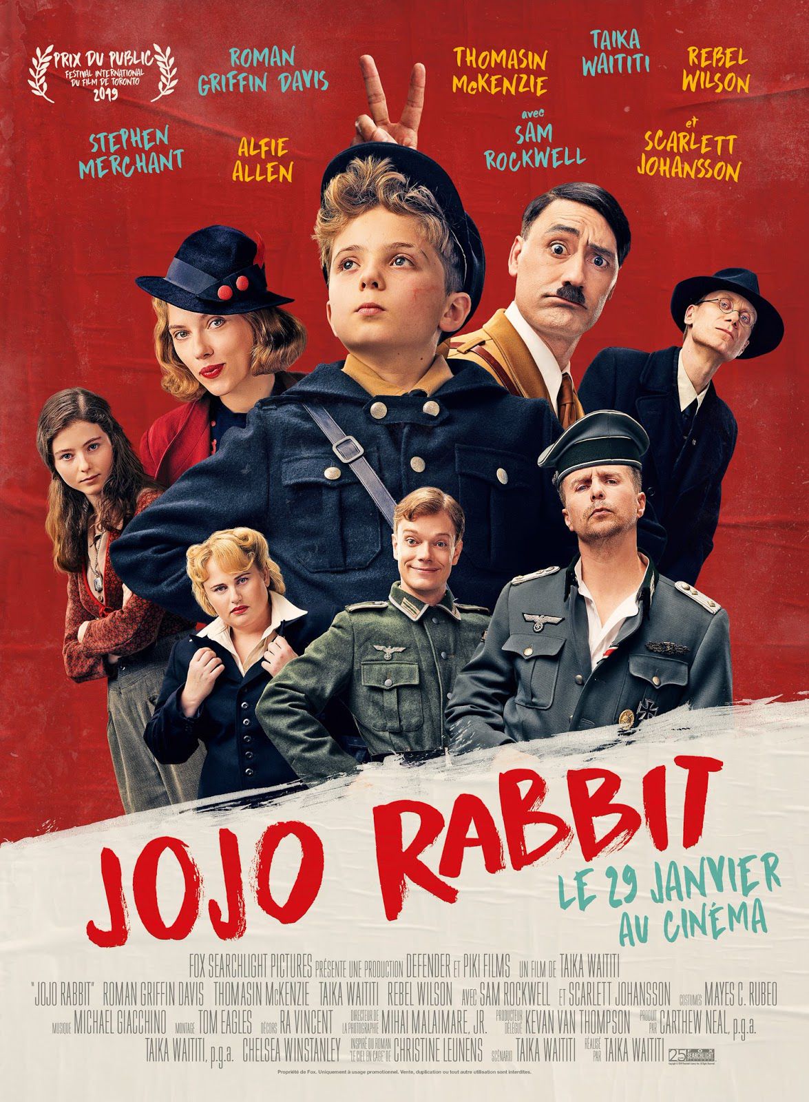 Affiche Poster jojo rabbit disney fox