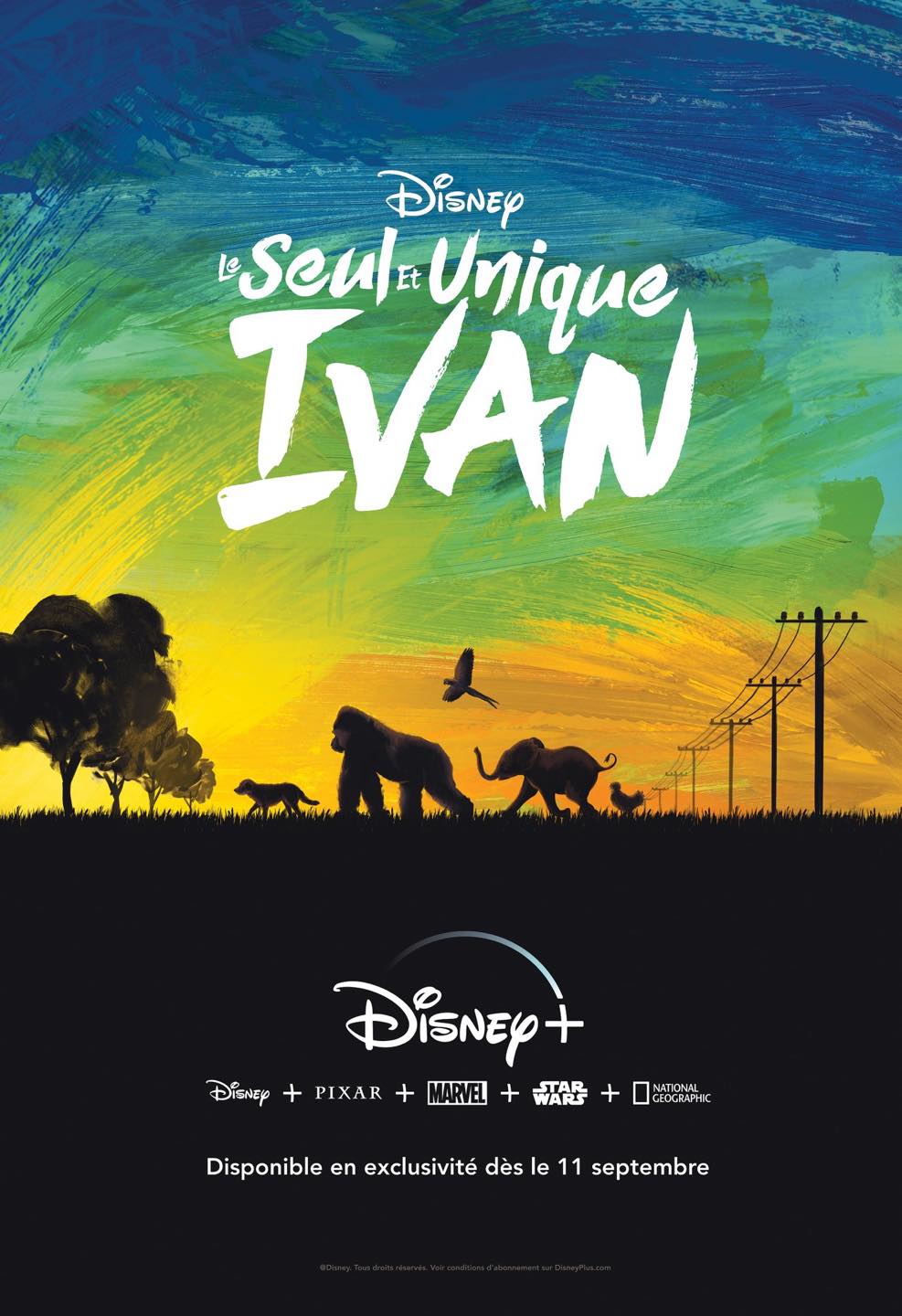 affiche poster seul unique ivan only one disney