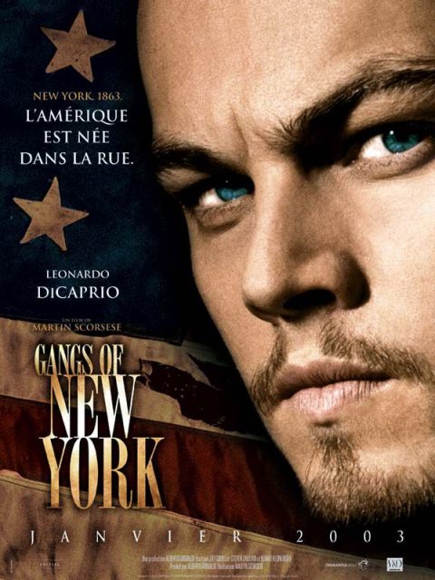 Affiche Poster de Gangs of New York avec Leonardo DiCaprio Daniel Day-Lewis et Cameron Diaz 2002