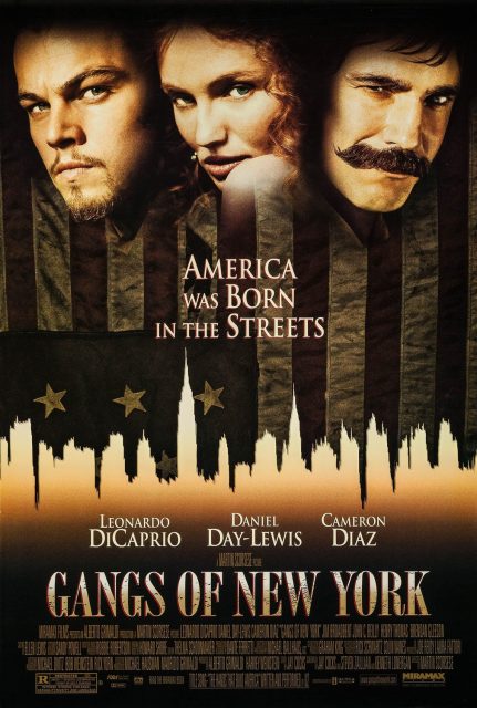 Affiche Poster de Gangs of New York avec Leonardo DiCaprio Daniel Day-Lewis et Cameron Diaz 2002
