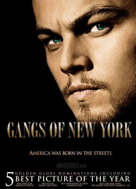 Affiche Poster de Gangs of New York avec Leonardo DiCaprio Daniel Day-Lewis et Cameron Diaz 2002