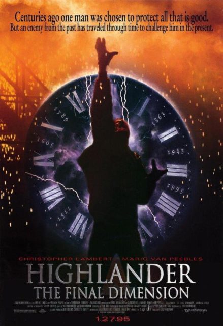 Highlander 3 - Photos et affiches. 2 affiche poster highlander 3 sorcerer final dimension disney