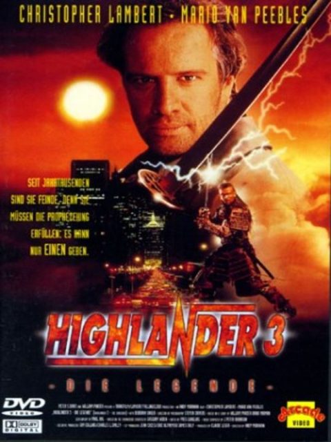 Highlander 3 - Photos et affiches. 5 affiche poster highlander 3 sorcerer final dimension disney