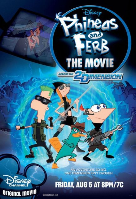 affiche poster phineas ferb movie dimension film disney channel
