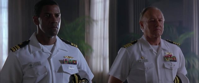 Denzel Washington et Gene Hackman dans USS Alabama Crimson Tide 1995