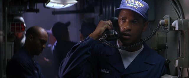 Denzel Washington et Gene Hackman dans USS Alabama Crimson Tide 1995