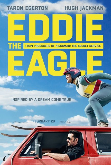 Affiche Poster de Eddie the Eagle avec Taron Egerton et Hugh Jackman 2016