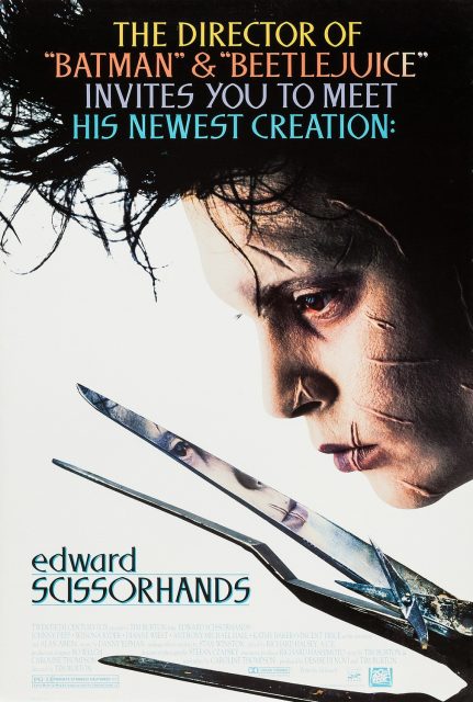 Affiche Poster de Edward aux mains d'argent avec Johnny Depp et Winona Ryder 1990
