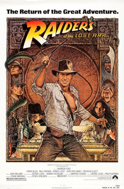 Les aventuriers de l'arche perdue - Photos et affiches. 4 affiche poster indiana jones aventuriers arche perdue raiders lost ark disney lucasfilm