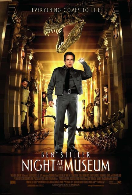 La nuit au musée - Photos et affiches. 2 Affiche Poster de La nuit au musée Night at the Museum avec Ben Stiller et Robin Williams 2006