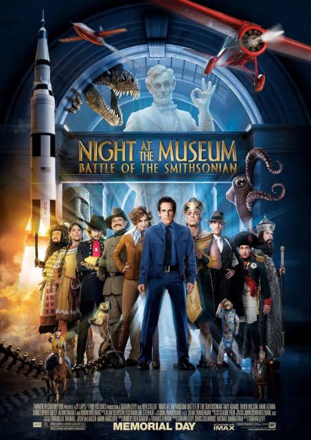 Affiche Poster de La nuit au musée 2 Night at the Museum Battle of the Smithsonian avec Ben Stiller Amy Adams et Robin Williams 2009