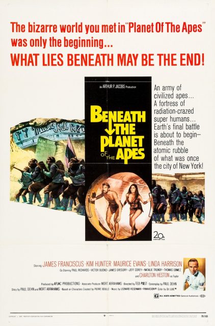 Le secret de la planète des singes - Photos et affiches. 4 affiche poster secret planète singes beneath planet apes disney fox