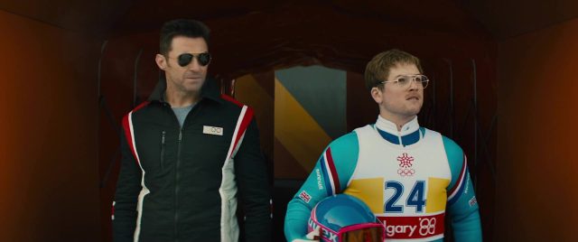 Eddie the Eagle. 2 Taron Egerton et Hugh Jackman dans Eddie the Eagle 2016