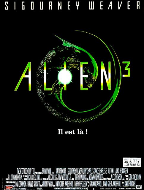 Alien 3. 1 Affiche Poster de Alien 3 Sigourney Weaver Charles S. Dutton et Charles Dance 1992