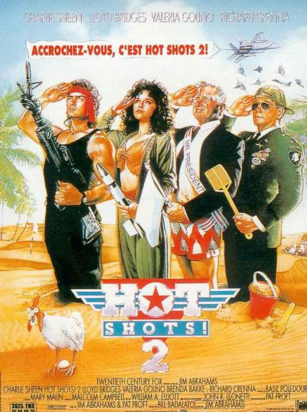 Hot shots ! 2 - Photos et affiches. 2 affiche poster hot shots 2 disney fox