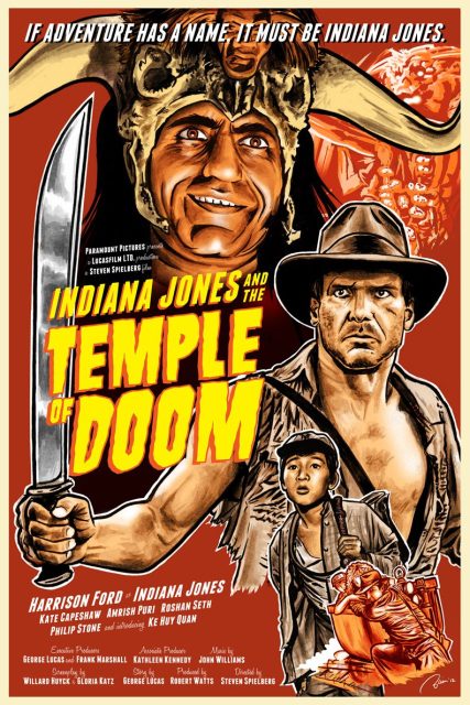 Indiana Jones et le temple maudit - Photos et affiches. 7 affiche poster indiana jones temple maudit doom disney fox