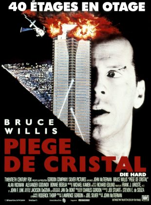 Affiche Poster de Piège de cristal Die Hard avec Bruce Willis et Alan Rickman 1988
