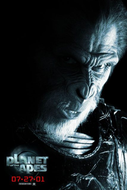 La planète des singes (2001) - Photos et affiches. 10 Affiche Poster de La planète des singes Planet of the apes avec Mark Wahlberg Tim Roth et Helena Bonham Carter 2001