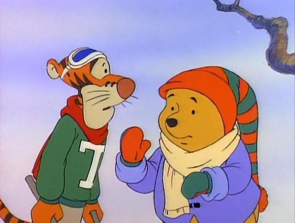 image winnie ourson joyeux noel seasons spring disney pooh