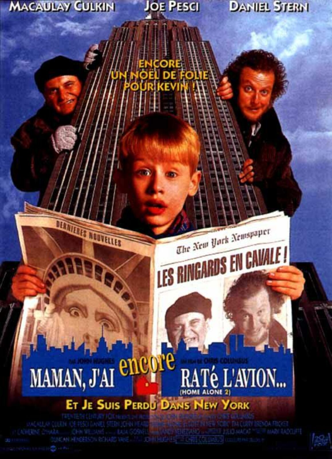 affiche poster maman raté encore avion home alone 2 lost new york disney fox