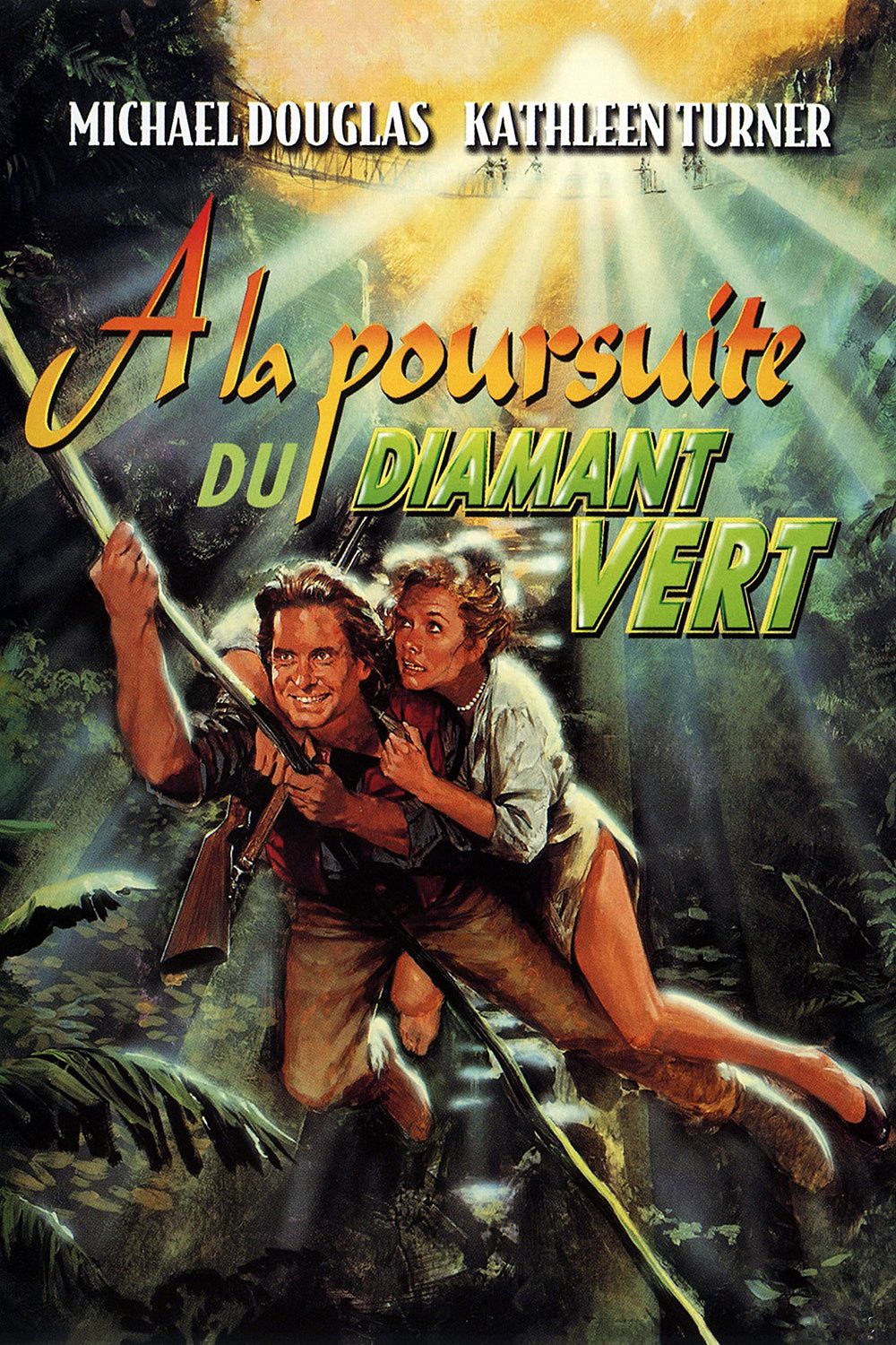 affiche poster poursuite diamant vert romancing stone disney fox