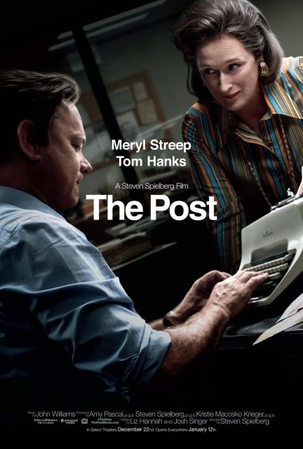 Affiche Poster de Pentagon papers avec Tom Hanks et Meryl Streep 2017