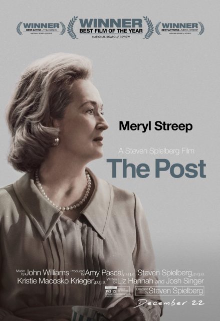 Affiche Poster de Pentagon papers avec Tom Hanks et Meryl Streep 2017