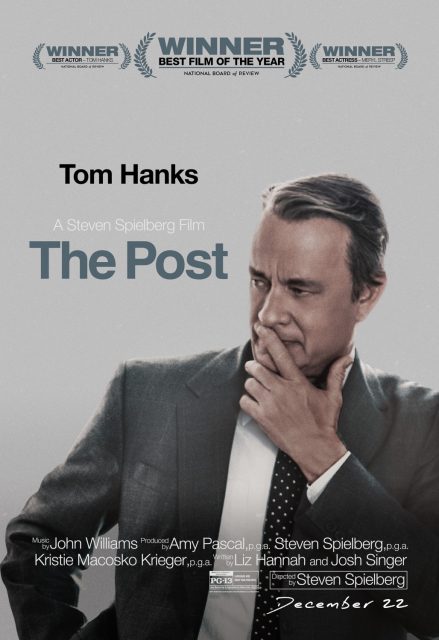 Affiche Poster de Pentagon papers avec Tom Hanks et Meryl Streep 2017