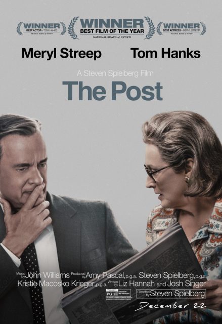 Affiche Poster de Pentagon papers avec Tom Hanks et Meryl Streep 2017