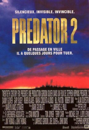 Affiche Poster de Predator 2 avec Danny Glover et Gary Busey 1990
