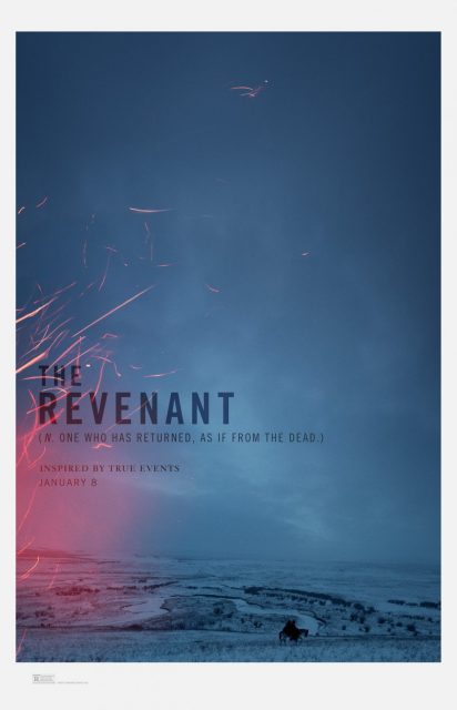 The revenant. 20 Affiche Poster de The revenant avec Leonardo DiCaprio et Tom Hardy 2015