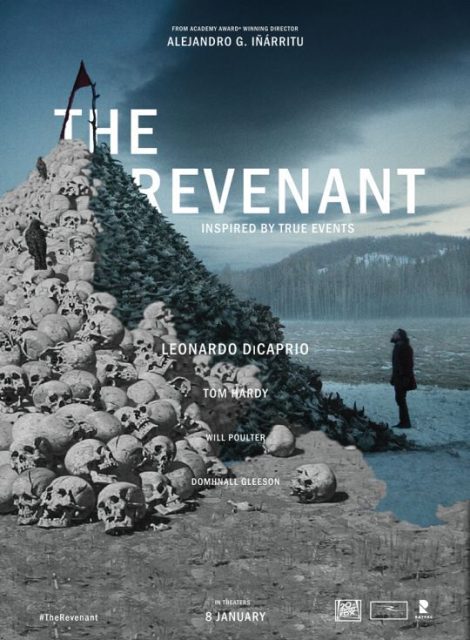 The revenant. 21 Affiche Poster de The revenant avec Leonardo DiCaprio et Tom Hardy 2015