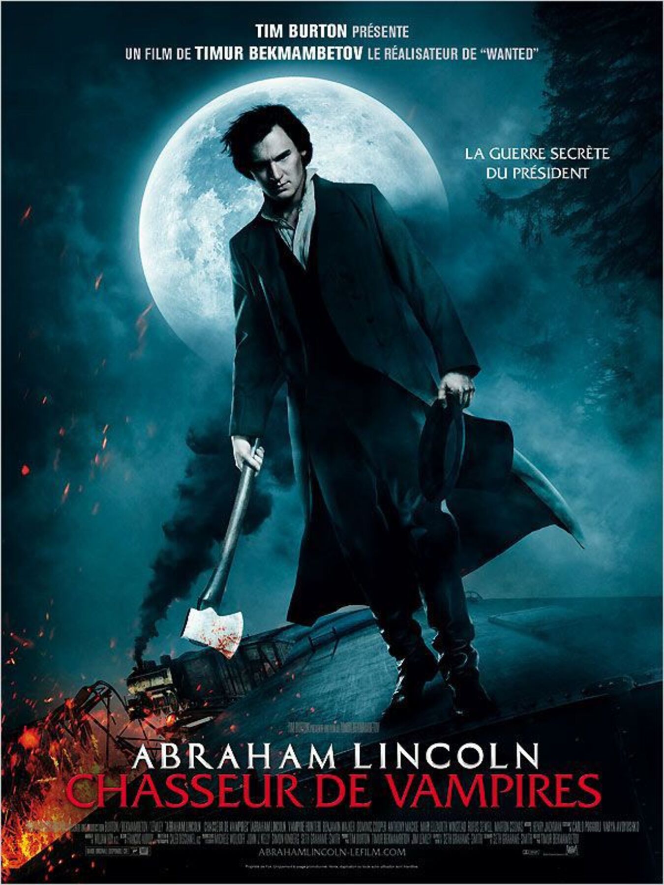 affiche poster abraham lincoln chasseur vampires hunter disney fox