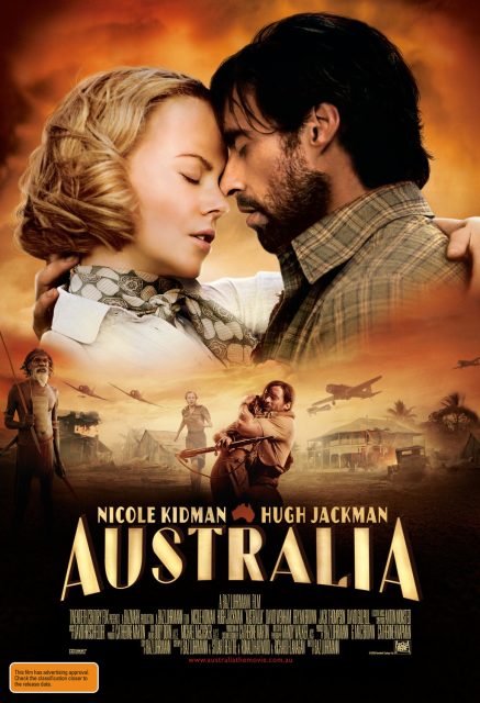 Affiche Poster de Australia avec Nicole Kidman et Hugh Jackman 2008