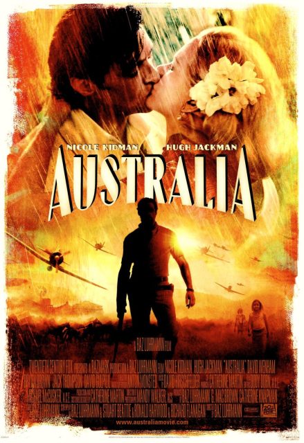 Affiche Poster de Australia avec Nicole Kidman et Hugh Jackman 2008