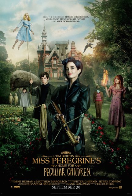 Affiche Poster de Miss Peregrine et les enfants particuliers avec Eva Green et Asa Butterfield 2016