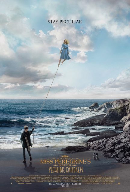 Affiche Poster de Miss Peregrine et les enfants particuliers avec Eva Green et Asa Butterfield 2016