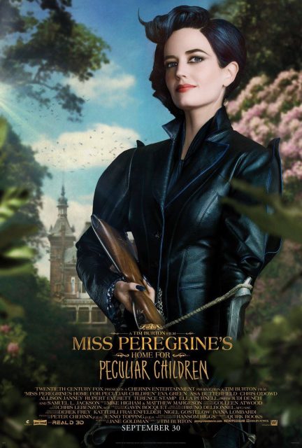 Affiche Poster de Miss Peregrine et les enfants particuliers avec Eva Green et Asa Butterfield 2016