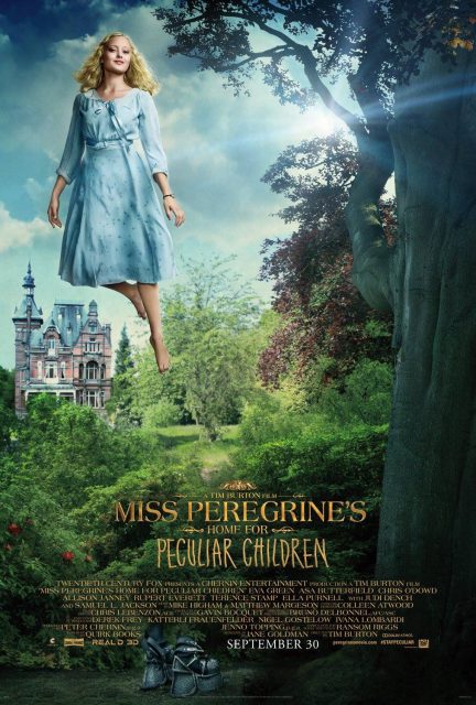 Affiche Poster de Miss Peregrine et les enfants particuliers avec Eva Green et Asa Butterfield 2016