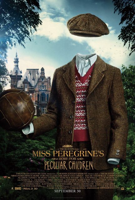 Affiche Poster de Miss Peregrine et les enfants particuliers avec Eva Green et Asa Butterfield 2016