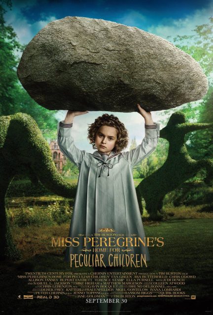 Affiche Poster de Miss Peregrine et les enfants particuliers avec Eva Green et Asa Butterfield 2016