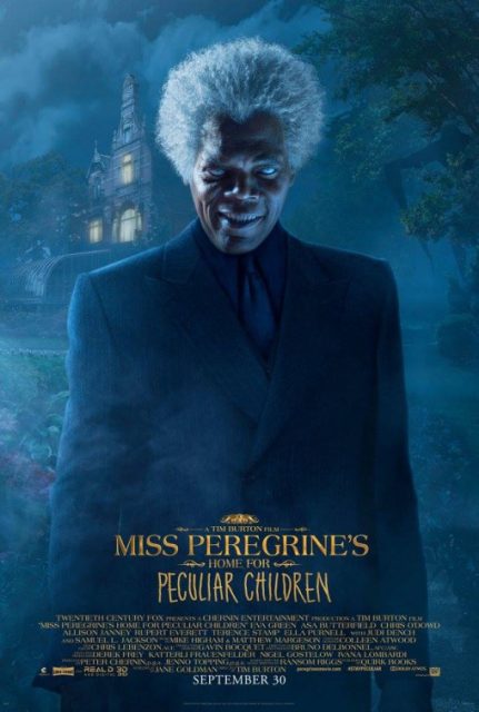 Affiche Poster de Miss Peregrine et les enfants particuliers avec Eva Green et Asa Butterfield 2016