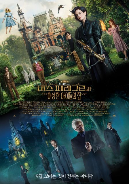 Affiche Poster de Miss Peregrine et les enfants particuliers avec Eva Green et Asa Butterfield 2016