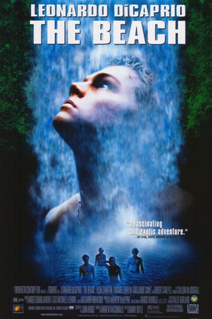 Affiche Poster de La plage The beach avec Leonardo DiCaprio Virginie Ledoyen et Guillaume Canet 2000