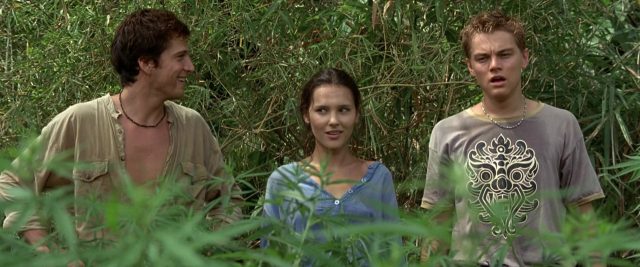 Leonardo DiCaprio Virginie Ledoyen et Guillaume Canet dans La plage The beach 2000