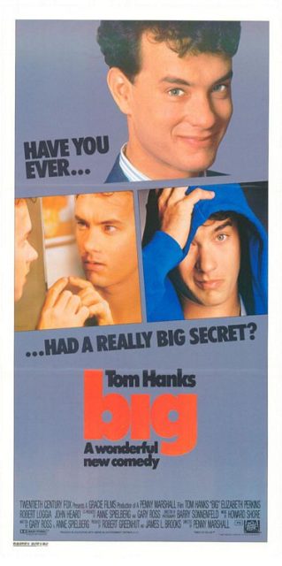 Affiche Poster de Big avec Tom Hanks 1988